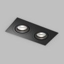 Встраиваемый влагозащищённый светильник HYDRO, IP44, 2×15 Вт LED макс., GU10, алюминий, чёрный Встраиваемый влагозащищённый светильник HYDRO, IP44, 2×15 Вт LED макс., GU10, алюминий, чёрный
