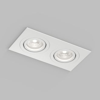 Встраиваемый влагозащищённый светильник HYDRO, IP44, 2?15 Вт LED макс., GU10, алюминий, белый