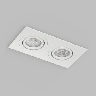 Встраиваемый влагозащищённый светильник HYDRO, IP44, 2?15 Вт LED макс., GU10, алюминий, белый