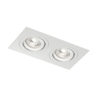 Встраиваемый влагозащищённый светильник HYDRO, IP44, 2?15 Вт LED макс., GU10, алюминий, белый