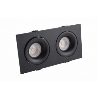 DK2122-BK Встраиваемый светильник, IP 20, 50 Вт, GU10, черный, алюминий