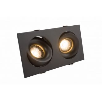 DK2122-BK Встраиваемый светильник, IP 20, 50 Вт, GU10, черный, алюминий