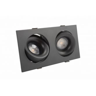 DK2122-BK Встраиваемый светильник, IP 20, 50 Вт, GU10, черный, алюминий