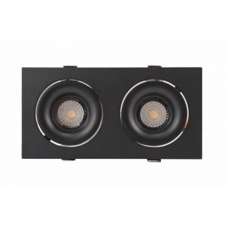 DK2122-BK Встраиваемый светильник, IP 20, 50 Вт, GU10, черный, алюминий
