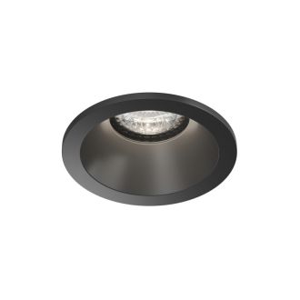 Встраиваемый влагозащищённый светильник COVE, IP44, до 15 Вт LED, GU10, алюминий, чёрный