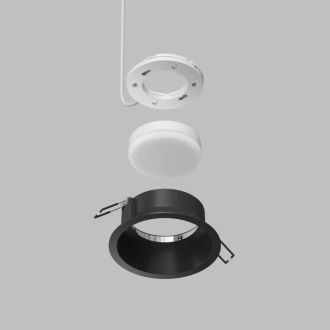DK2155-BK Встраиваемый светильник INER, до 15 Вт LED, GX53, IP20, алюминий, чёрный