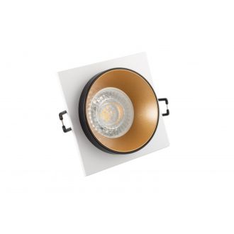 DK2402-GD Встраиваемый светильник, IP 20, 50 Вт, GU10, черный/золотой, алюминий
