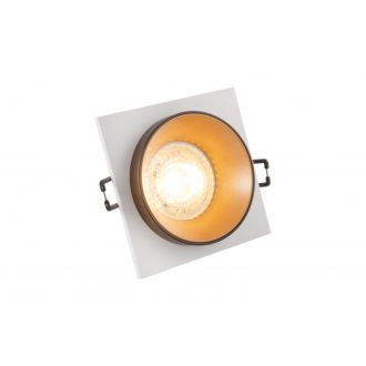 DK2402-GD Встраиваемый светильник, IP 20, 50 Вт, GU10, черный/золотой, алюминий