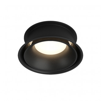 DK2403-BK Встраиваемый светильник влагозащ., IP 44, 10 Вт, GU10, черный, алюминий