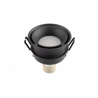 DK2403-BK Встраиваемый светильник влагозащ., IP 44, 10 Вт, GU10, черный, алюминий