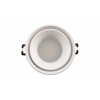 DK2403-WH Встраиваемый светильник влагозащ., IP 44, 10 Вт, GU10, белый, алюминий