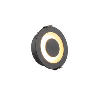 DK2500-BK Встраиваемый светильник, IP 20, 5 Вт, LED 3000, черный, алюминий