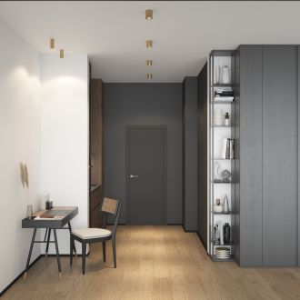 DK2615-SB Накладной светильник SHINE TUBE со светодиодом, D45*H115, IP20, 3000К, 7W, RA?90, сатинированная латунь, алюминий