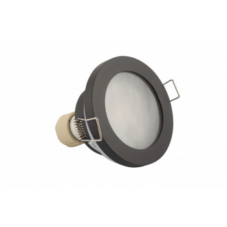 DK3012-BK Встраиваемый светильник влагозащ., IP 44, 50 Вт, GU10, черный, алюминий
