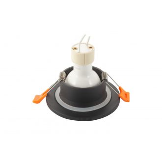 DK3016-BK Встраиваемый светильник влагозащ., IP 65, 50 Вт, GU10, черный, алюминий
