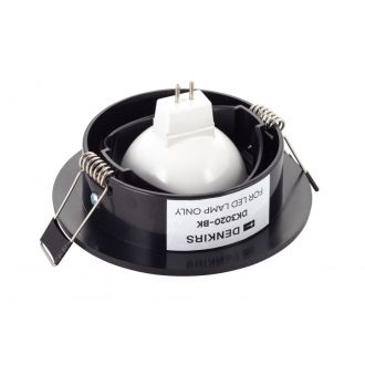 DK3020-BK Встраиваемый светильник, IP 20, 10 Вт, GU5.3, LED, черный, пластик
