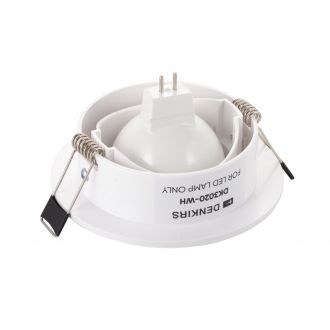 DK3020-WH Встраиваемый светильник, IP 20, 10 Вт, GU5.3, LED, белый, пластик