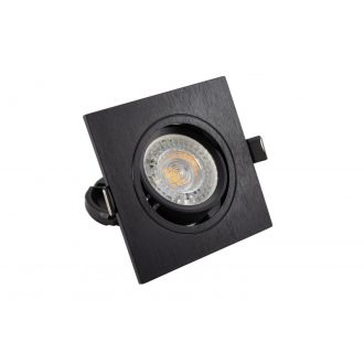 DK3021-BK Встраиваемый светильник, IP 20, 10 Вт, GU5.3, LED, черный, пластик