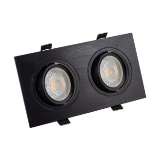 DK3022-BK Встраиваемый светильник, IP 20, 10 Вт, GU5.3, LED, черный, пластик