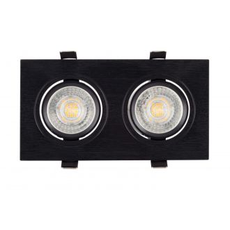 DK3022-BK Встраиваемый светильник, IP 20, 10 Вт, GU5.3, LED, черный, пластик