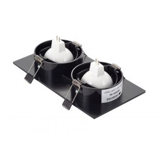 DK3022-BK Встраиваемый светильник, IP 20, 10 Вт, GU5.3, LED, черный, пластик