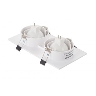 DK3022-WH Встраиваемый светильник, IP 20, 10 Вт, GU5.3, LED, белый, пластик