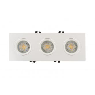 DK3023-WH Встраиваемый светильник, IP 20, 10 Вт, GU5.3, LED, белый, пластик