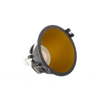 DK3026-BG Встраиваемый светильник, IP 20, 10 Вт, GU5.3, LED, черный/золотой, пластик