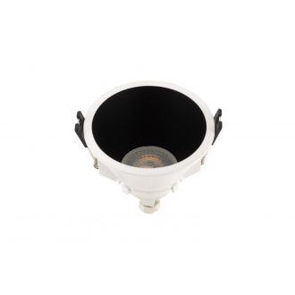DK3026-WB Встраиваемый светильник, IP 20, 10 Вт, GU5.3, LED, белый/черный, пластик