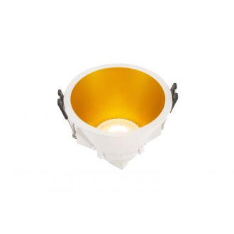 DK3026-WG Встраиваемый светильник, IP 20, 10 Вт, GU5.3, LED, белый/золотой, пластик