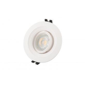 DK3029-WH Встраиваемый светильник, IP 20, 10 Вт, GU5.3, LED, белый, пластик