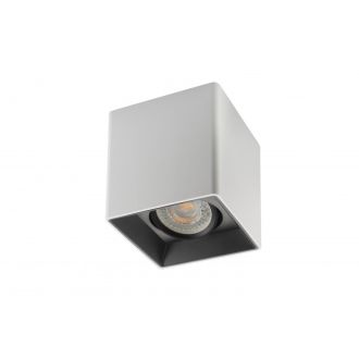DK3030-WB Светильник накладной IP 20, 10 Вт, GU5.3, LED, белый/черный, пластик