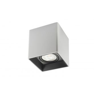 DK3030-WB Светильник накладной IP 20, 10 Вт, GU5.3, LED, белый/черный, пластик