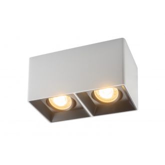 DK3035-WB Светильник накладной IP 20, 10 Вт, GU5.3, LED, белый/черный, пластик
