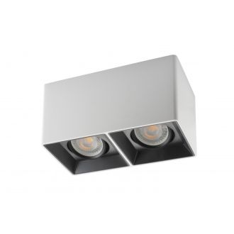 DK3035-WB Светильник накладной IP 20, 10 Вт, GU5.3, LED, белый/черный, пластик