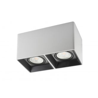 DK3035-WB Светильник накладной IP 20, 10 Вт, GU5.3, LED, белый/черный, пластик