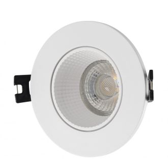DK3061-WH Встраиваемый светильник, IP 20, 10 Вт, GU5.3, LED, белый/белый, пластик