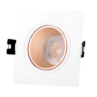 DK3071-WBR Встраиваемый светильник, IP 20, 10 Вт, GU5.3, LED, белый/бронзовый, пластик