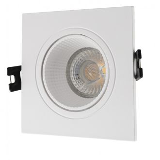 DK3071-WH Встраиваемый светильник, IP 20, 10 Вт, GU5.3, LED, белый/белый, пластик