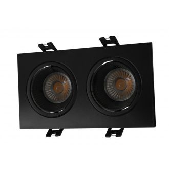 DK3072-BK Встраиваемый светильник, IP 20, 10 Вт, GU5.3, LED, черный/черный, пластик