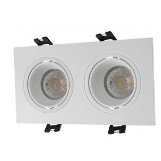 DK3072-WH Встраиваемый светильник, IP 20, 10 Вт, GU5.3, LED, белый/белый, пластик