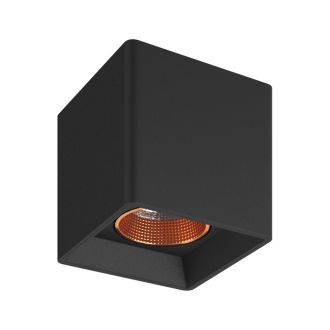DK3080-BBR Светильник накладной, IP 20, 10 Вт, GU5.3, LED, черный/бронзовый, пластик