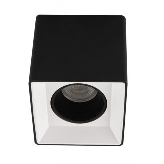 DK3080-BW+BK Светильник накладной IP 20, 10 Вт, GU5.3, LED, черно-белый/черный, пластик
