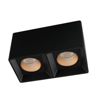 DK3085-BK+BR Светильник накладной IP 20, 10 Вт, GU5.3, LED, черный/бронзовый, пластик