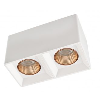 DK3085-WH+BR Светильник накладной IP 20, 10 Вт, GU5.3, LED, белый/бронзовый, пластик
