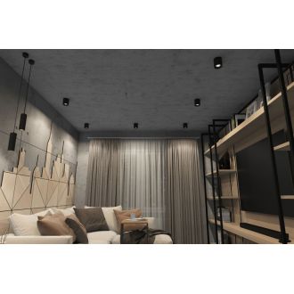 DK3090-BK+CH Светильник накладной IP 20, 10 Вт, GU5.3, LED, черный/хром, пластик