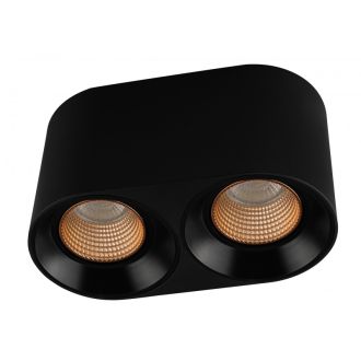 DK3096-BK+BR Светильник накладной IP 20, 10 Вт, GU5.3, LED, черный/бронзовый, пластик