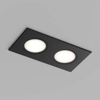 Встраиваемый влагозащищенный светильник PORT, 2?15 Вт макс., LED, GU5.3, IP65, корпус из полимера, цвет чёрный