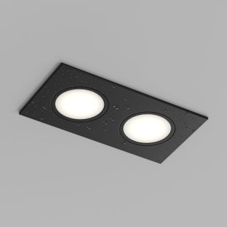 Встраиваемый влагозащищенный светильник PORT, 2?15 Вт макс., LED, GU5.3, IP65, корпус из полимера, цвет чёрный