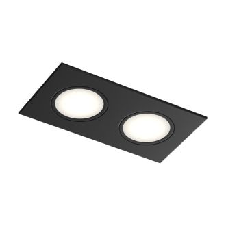 Встраиваемый влагозащищенный светильник PORT, 2?15 Вт макс., LED, GU5.3, IP65, корпус из полимера, цвет чёрный